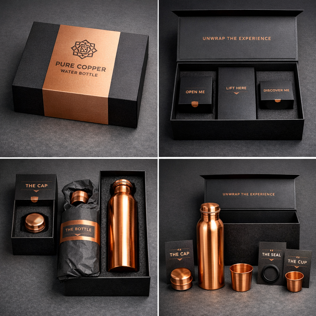 OCEA COPPER DRINK BOTTLE - 750ML